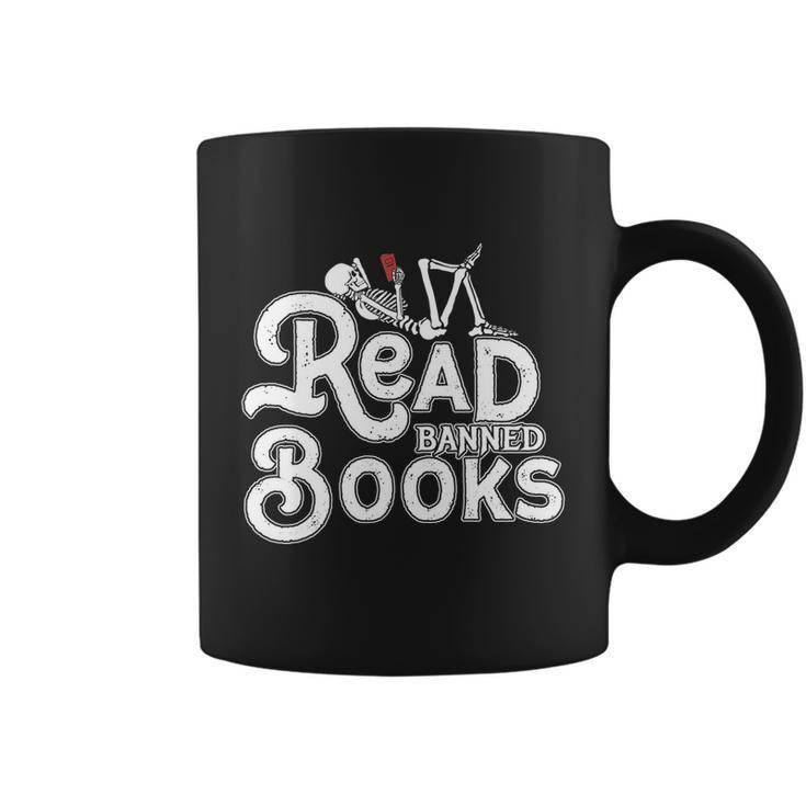 I Read Banned Books Shirt Reading Bookworm Coffee Mug