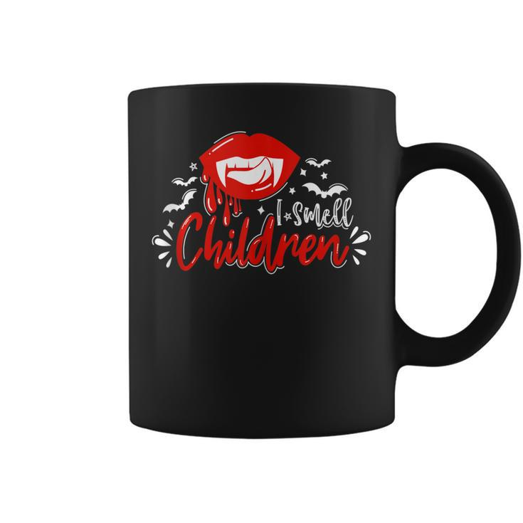 I Smell Children - Funny Witch Halloween Spooky Bats Blood  Coffee Mug