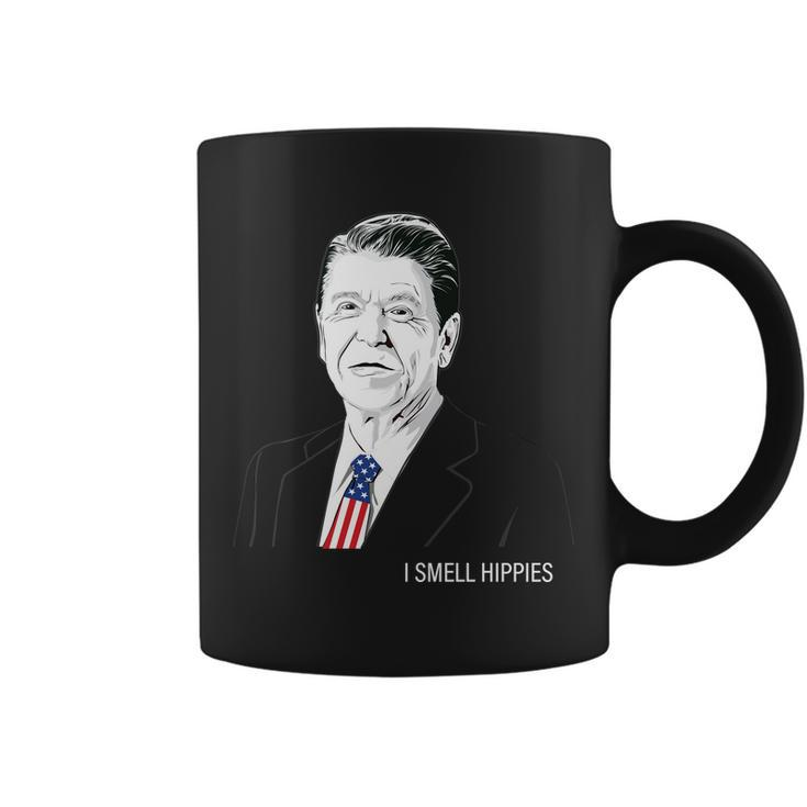 I Smell Hippies Ronald Reagan Coffee Mug