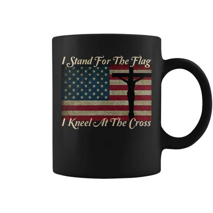 I Stand For The Flag And Kneel For The Cross Tshirt Coffee Mug
