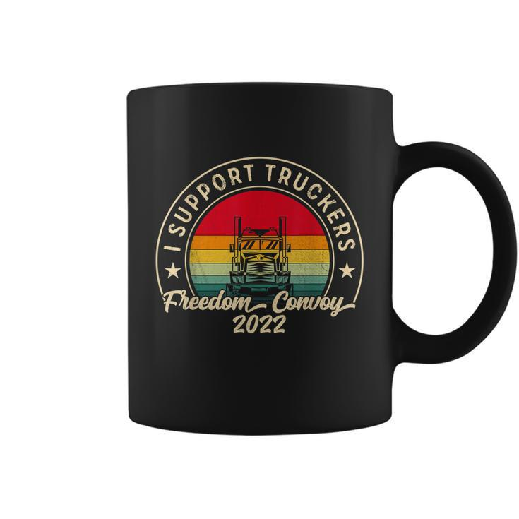 I Support Truckers Canada Usa Freedom Convoy  Coffee Mug
