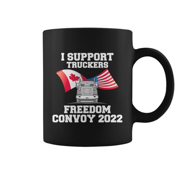 I Support Truckers Freedom Convoy  V2 Coffee Mug