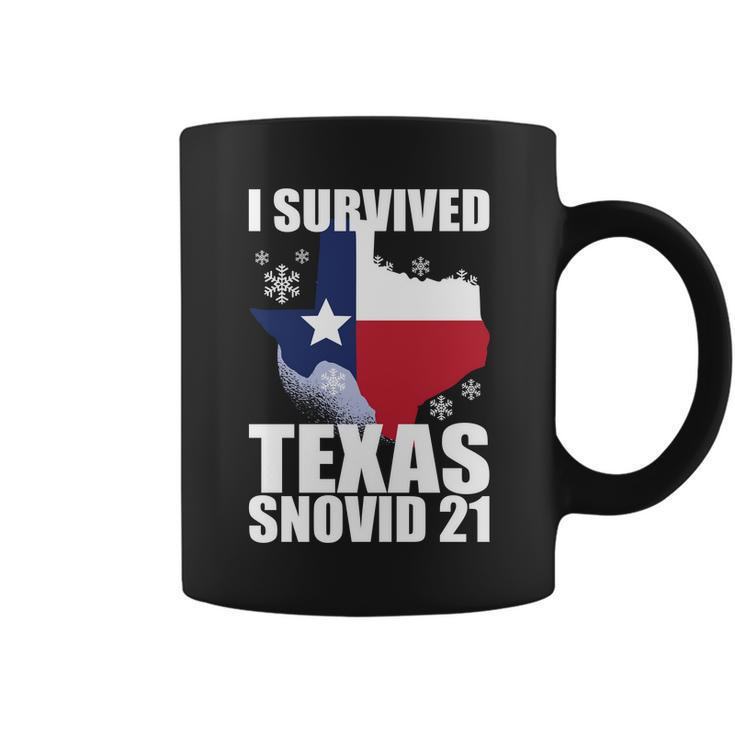 I Survived Texas Snow Storm Blizzard Snovid 21 Tshirt Coffee Mug