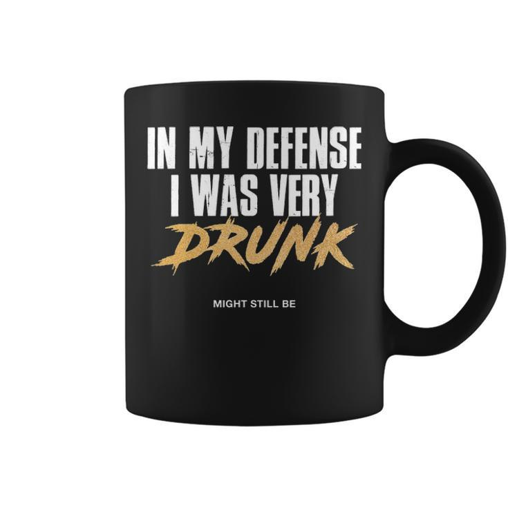 I Was Drunk Coffee Mug