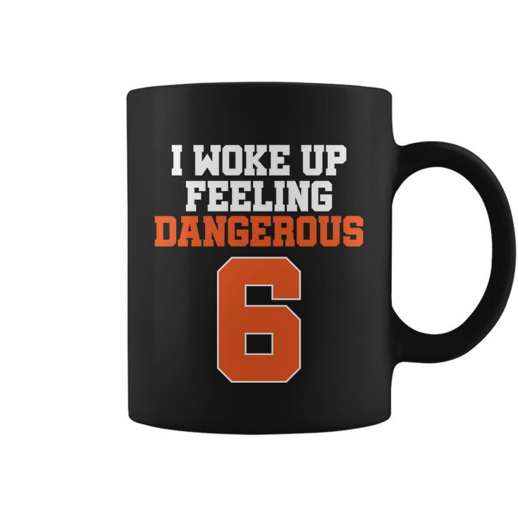 I Woke Up Feeling Dangerous Football Coffee Mug