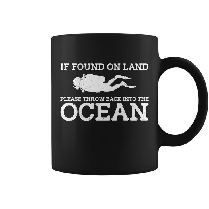 If Found On Land Please Throw Back Into The Ocean T-Shirt Graphic Design Printed Casual Daily Basic Coffee Mug