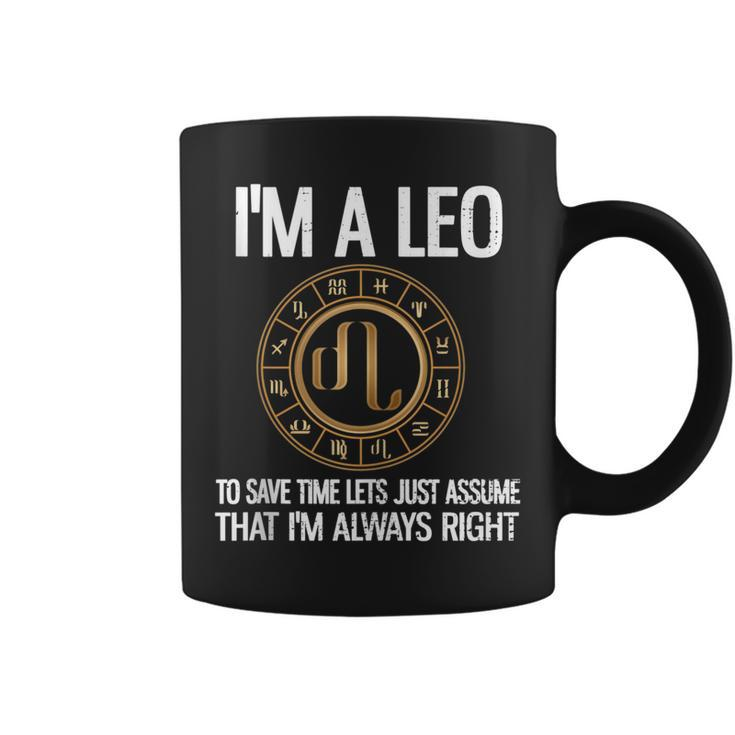 Im A Leo Zodiac Sign Horoscope Astrology Leo July August  Coffee Mug