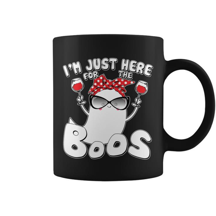 Im Just Here For The Boos Wine Lover Coffee Mug