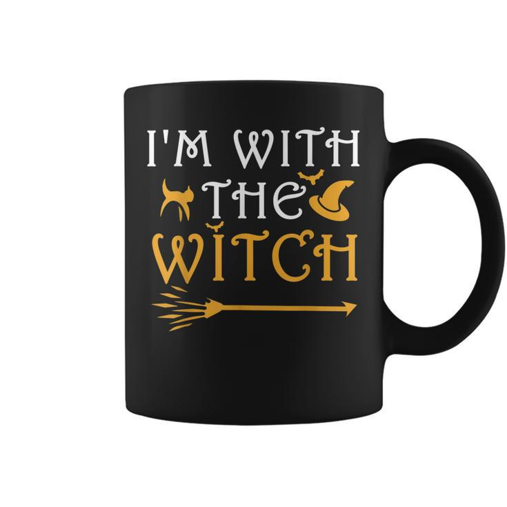 Im With The Witch  Funny Halloween Costume Couples  Coffee Mug