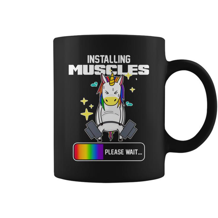 Installing Muscles Unicorn Lifting Coffee Mug