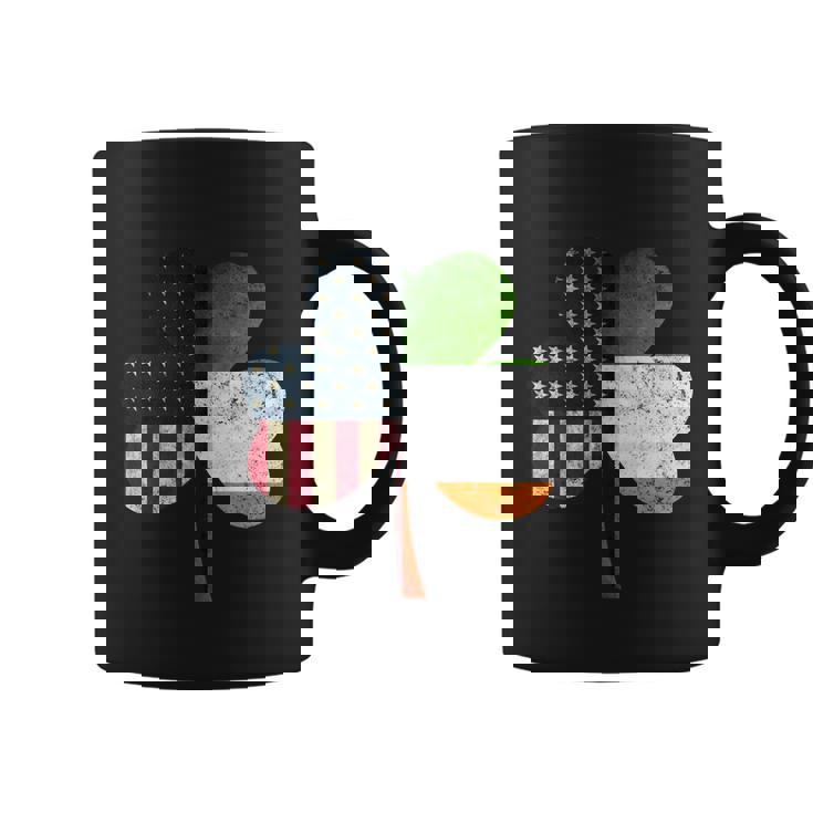 Irish American Flag Shamrock St Patricks Day Gift Graphic Design Printed Casual Daily Basic Coffee Mug - THEGIFTIO