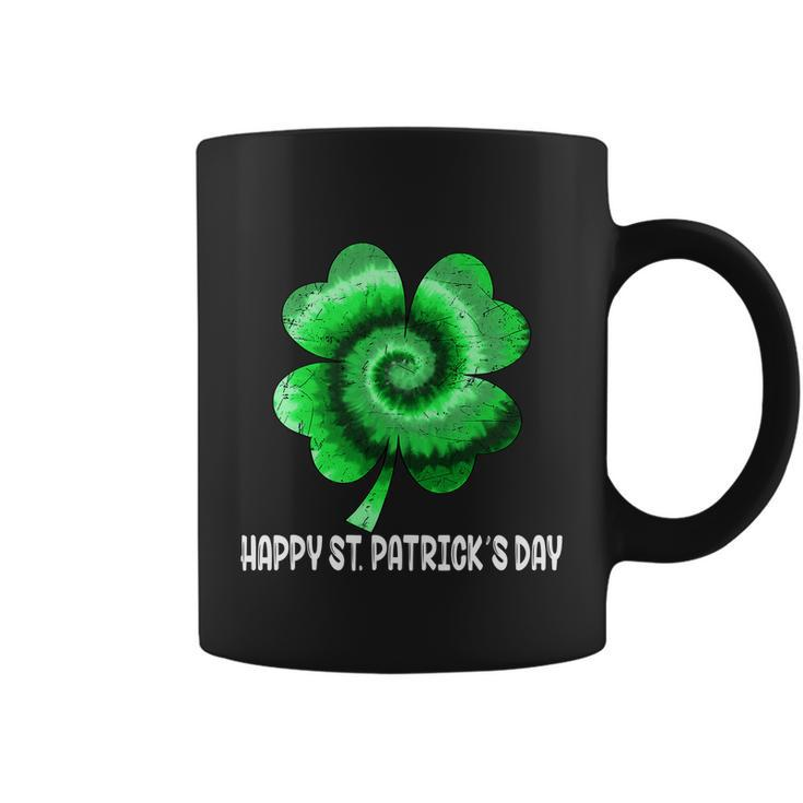Irish Shamrock Tie Dye Happy St Patricks Day Go Lucky Gift Coffee Mug