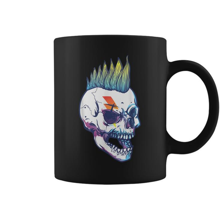 Iroquois Skeleton Scull Punk Rocker Halloween Party Costume  Coffee Mug