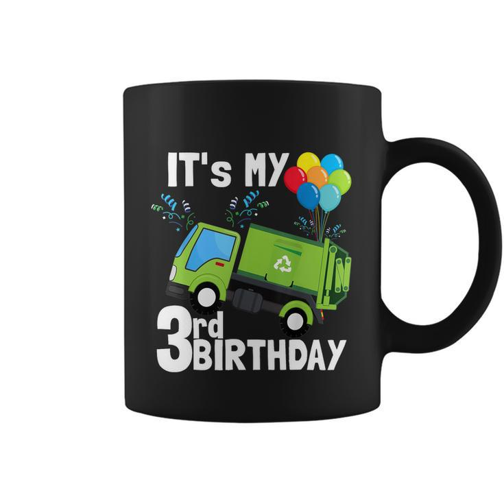 Its My 3Rd Birthday Garbage Truck 3 Birthday Boy Gift Meaningful Gift Coffee Mug