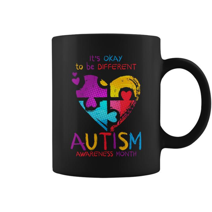 Its Okay To Be Different Autism Awareness Month Tshirt Coffee Mug