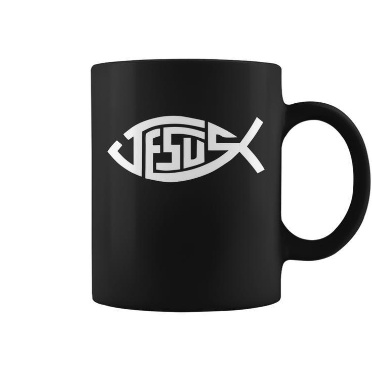 Jesus Fish Logo Coffee Mug