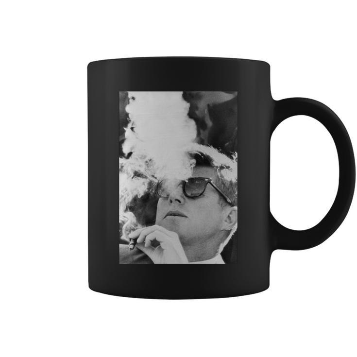 Jfk Smoking With Shades John F Kennedy President Tshirt Coffee Mug
