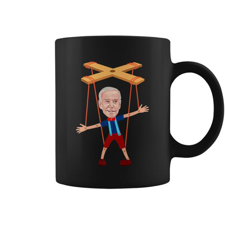 Joe Biden As A Puppet Premium Coffee Mug