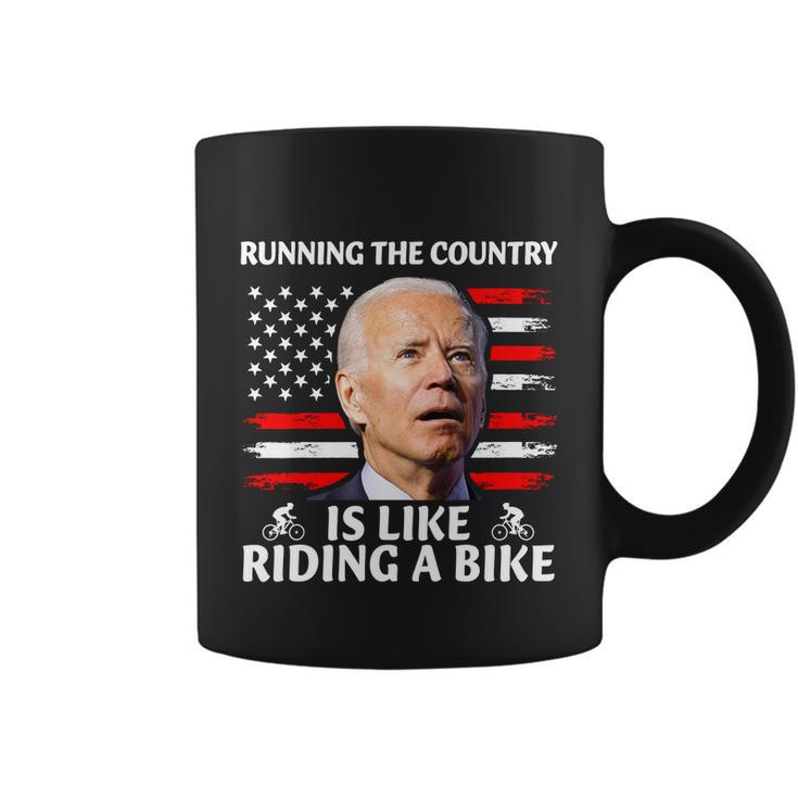 Joe Biden Falling Off Bike Running The Country Is Like Riding A Bike V3 Coffee Mug