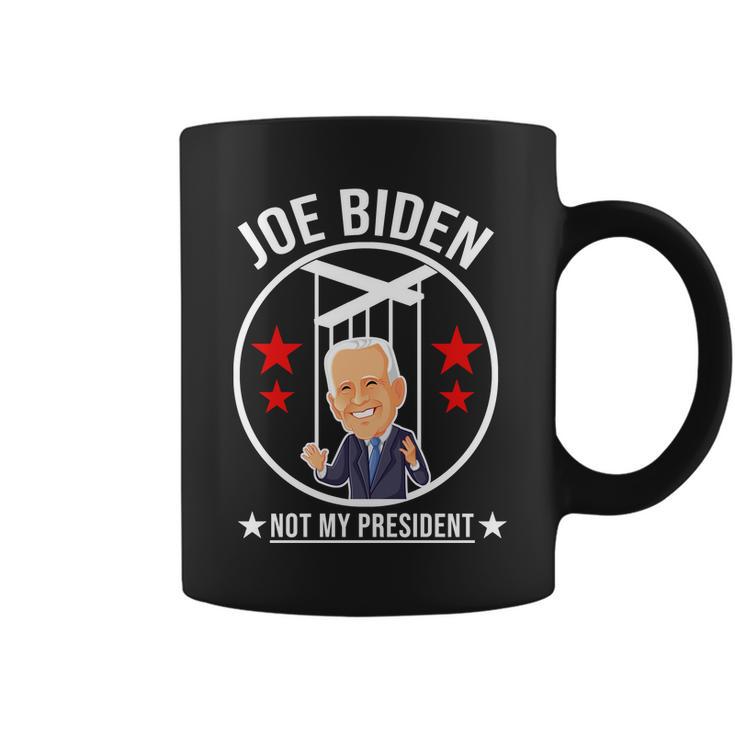 Joe Biden Not My President Puppet Funny Coffee Mug