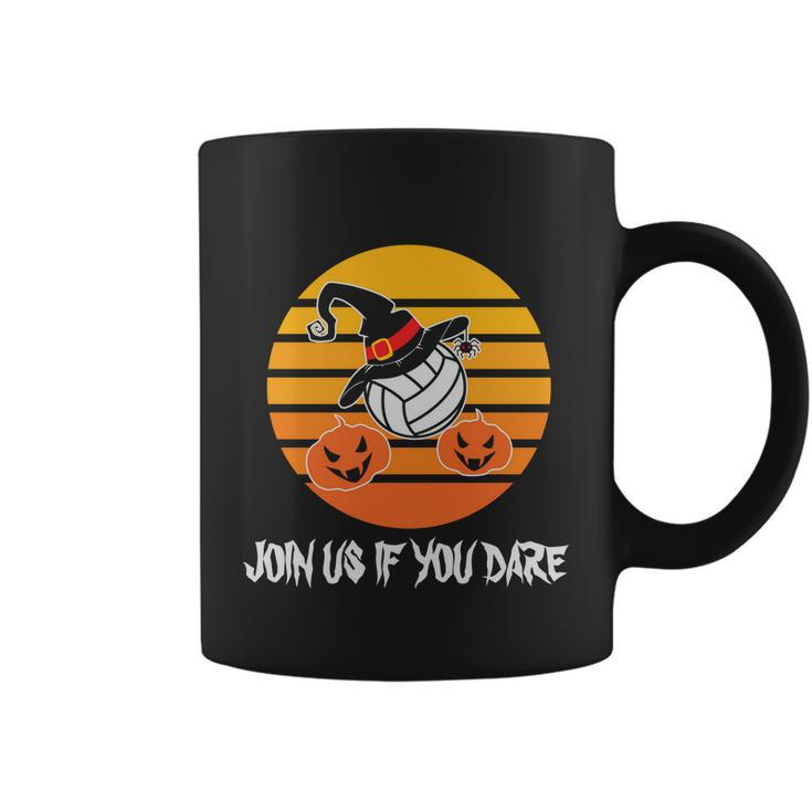 Join Us If You Dare Halloween Quote V6 Coffee Mug