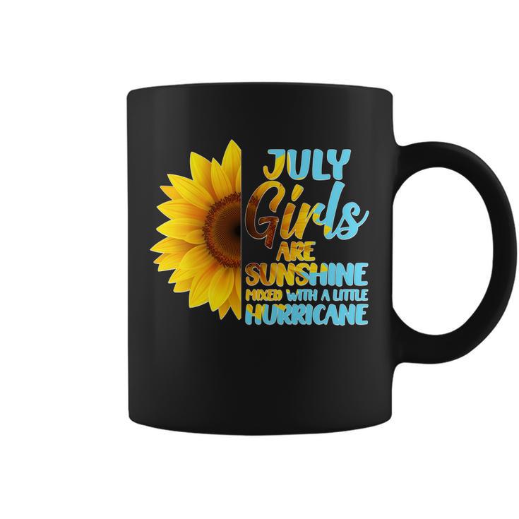 July Girls Are Sunshine Mixed With A Little Hurricane Coffee Mug