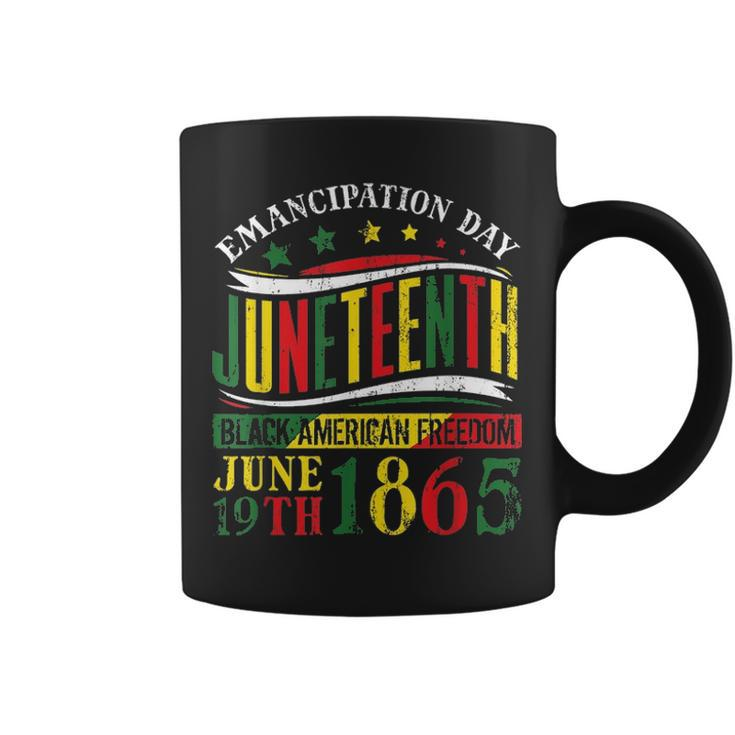 Juneteenth Black History Celebrating Black Freedom 1865 V2 Coffee Mug