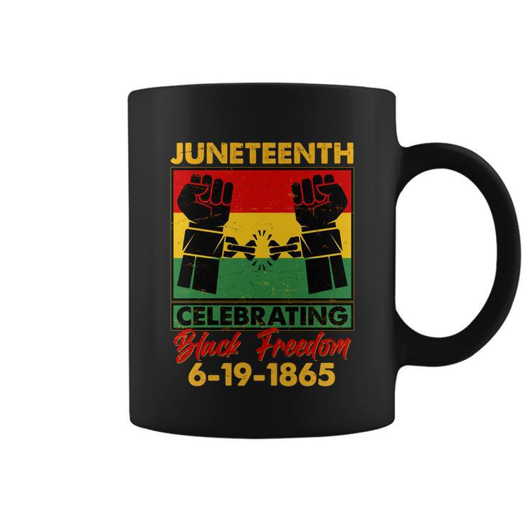 Juneteenth Celebrating Black Freedom 6-19-1865 Breaking The Chains Coffee Mug