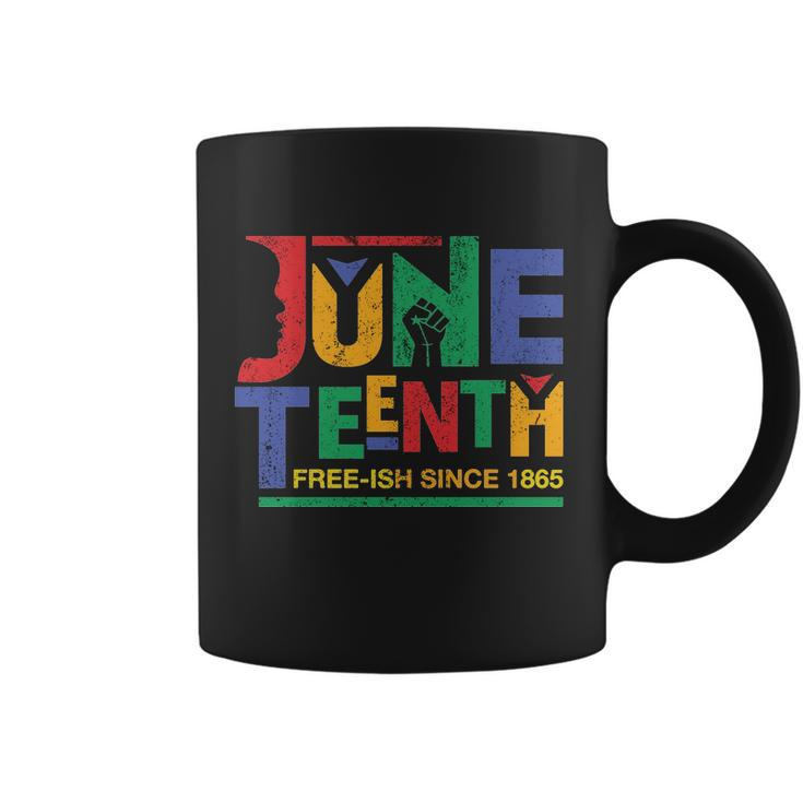 Juneteenth Free-Ish Since 1865 African Color Coffee Mug