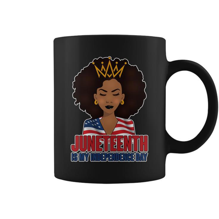 Juneteenth Is My Independence Day African American Usa Flag Tshirt Coffee Mug