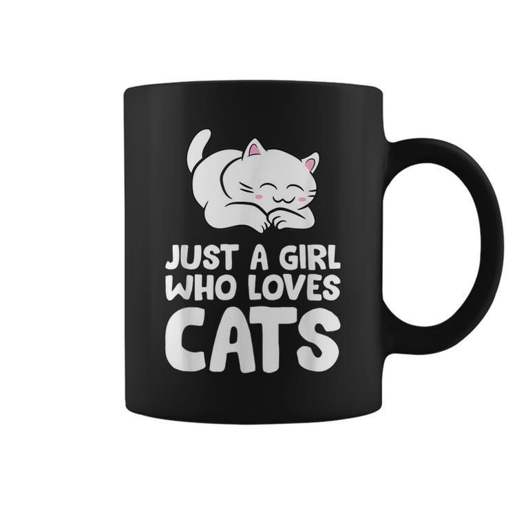Just A Girl Who Loves Cats  Coffee Mug