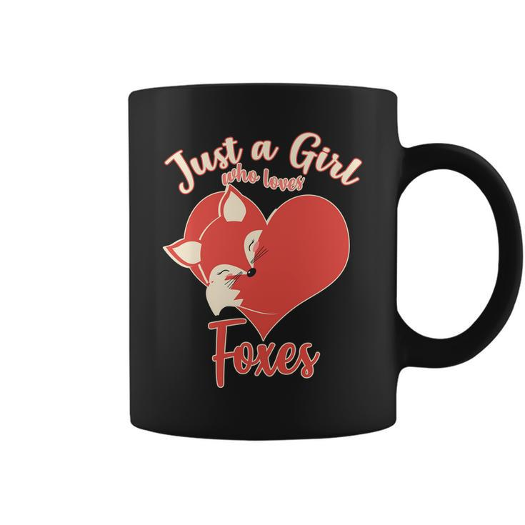 Just A Girl Who Loves Foxes Graphic Design Printed Casual Daily Basic Coffee Mug