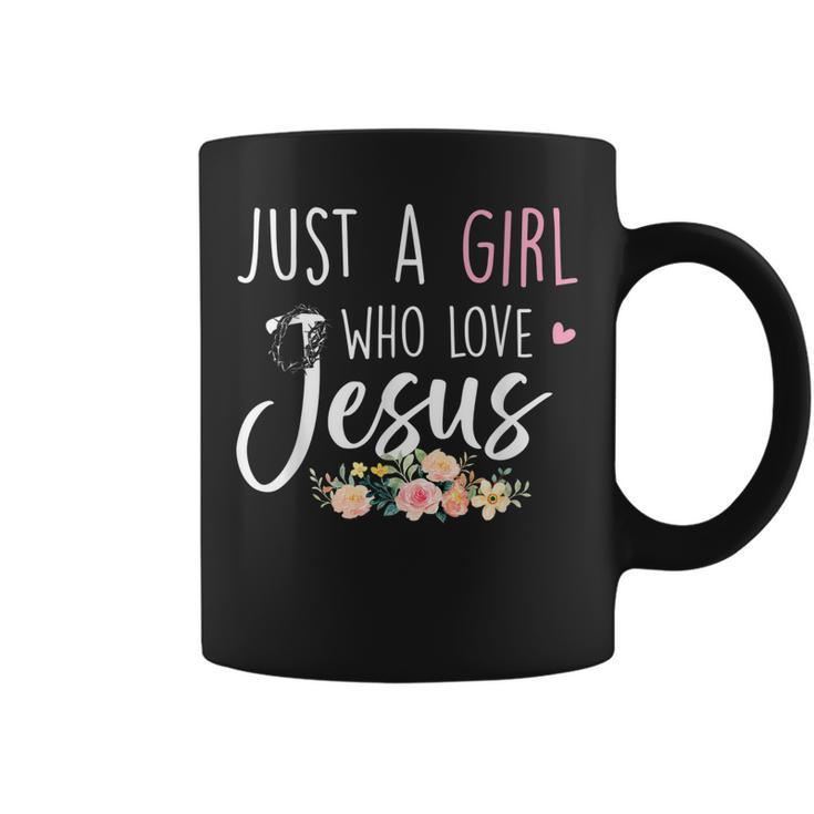 Just A Girl Who Loves Jesus Religious Christian Faith Girls  Coffee Mug