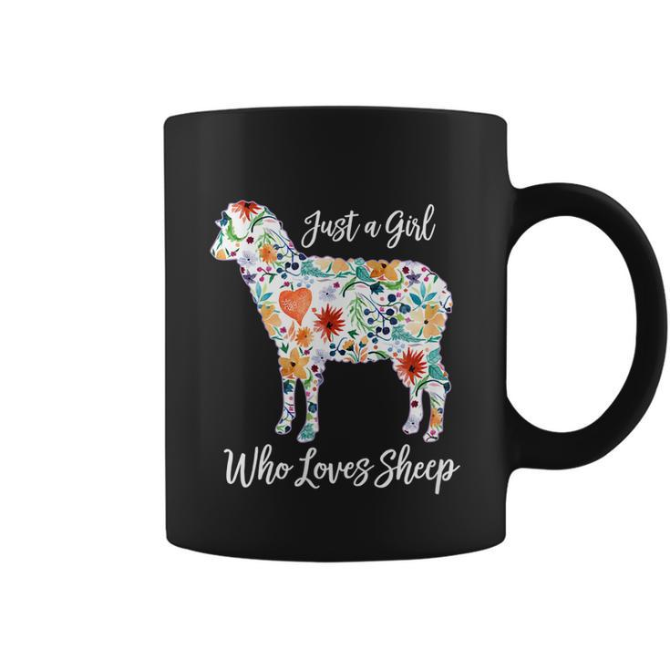 Just A Girl Who Loves Sheep Cute Funny For Women Graphic Design Printed Casual Daily Basic Coffee Mug