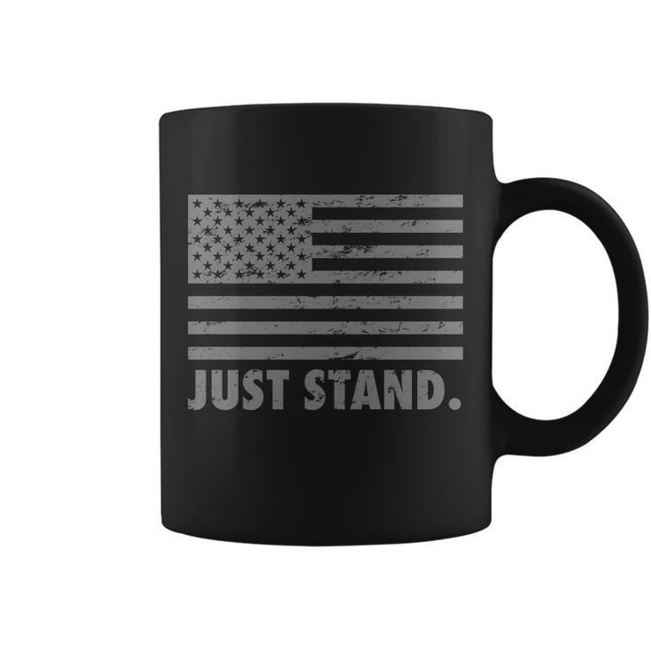 Just Stand Grey Style Flag Tshirt Coffee Mug