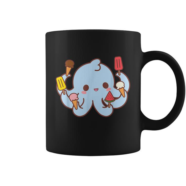 Kawaii Octopus Tako Ice Cream Lover Popsicle Watermelon Cute Graphic Design Printed Casual Daily Basic Coffee Mug