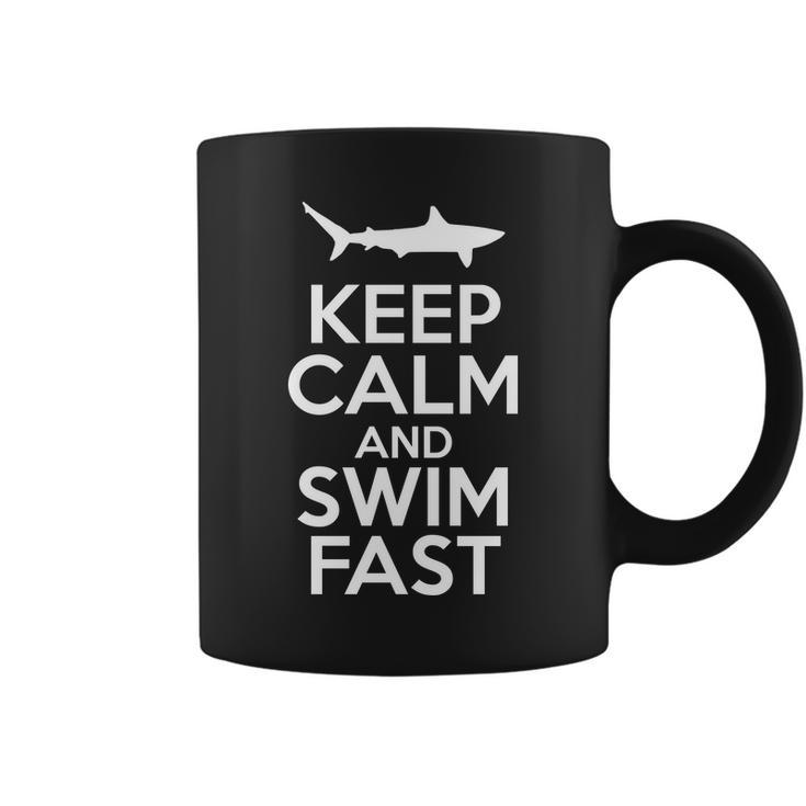 Keep Calm And Swim Fast Coffee Mug