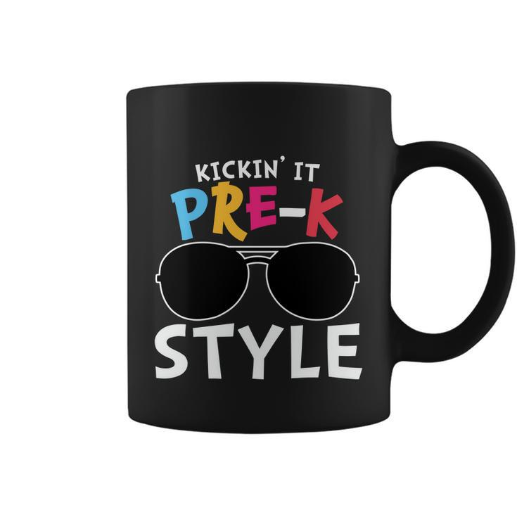 Kickin It Prek Sunglass Style Back To School Coffee Mug