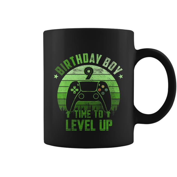 Kids 9Th Birthday Boy Time To Level Up 9 Years Old Boys Cool Gift Coffee Mug
