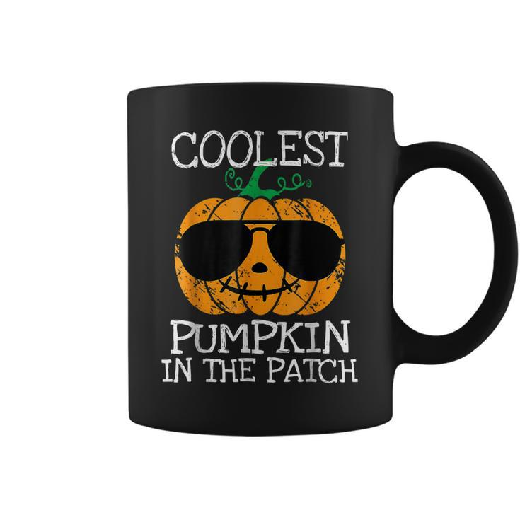 Kids Coolest Pumpkin In The Patch Halloween Boys Girls Men  V2 Coffee Mug