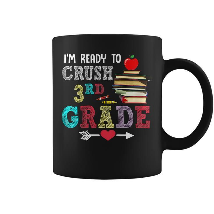 Kids Ready To Crush 3Rd Grade Girls Kids Cute Back To School  Coffee Mug