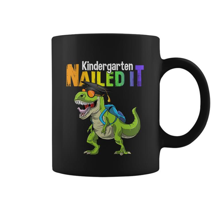 Kindergarten Nailed It Graduation Class Of 2022 Dinosaur Funny Gift Coffee Mug