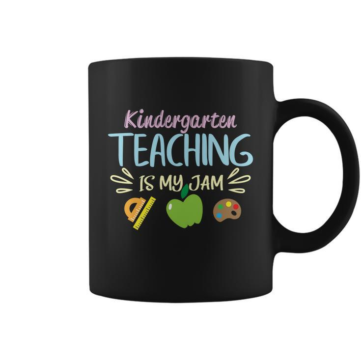 Kindergarten Teaching Is My Jam Funny School Student Teachers Graphics Plus Size Coffee Mug