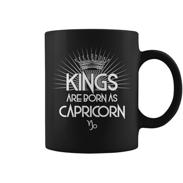 Kings Are Born As Capricorn Graphic Design Printed Casual Daily Basic Coffee Mug