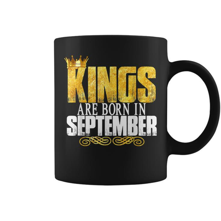 Kings Are Born In September T  Mens Birthday Gifts  Coffee Mug