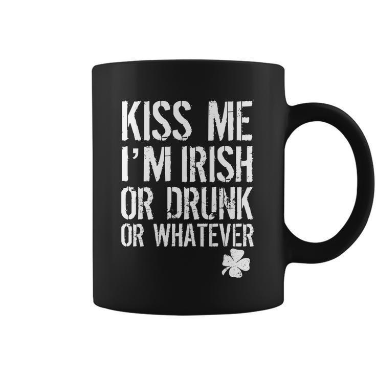 Kiss Me Im Irish Or Drunk Whatever St Patricks Day Coffee Mug