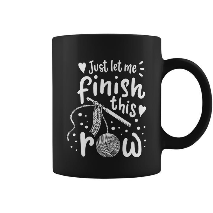 Knitting Crocheting Yarn Funny Tshirt Coffee Mug