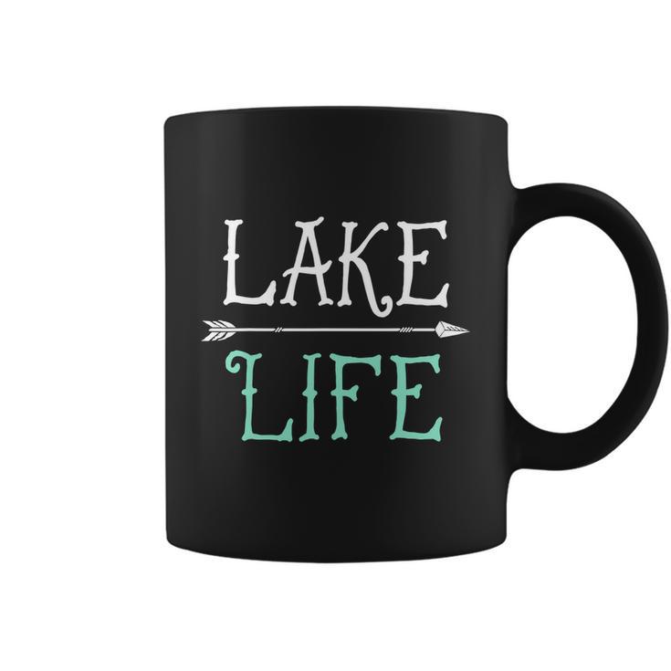 Lake Life Fishing Boating Sailing Funny Coffee Mug