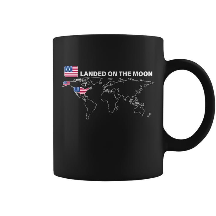 Landed On The Moon Usa Map Coffee Mug