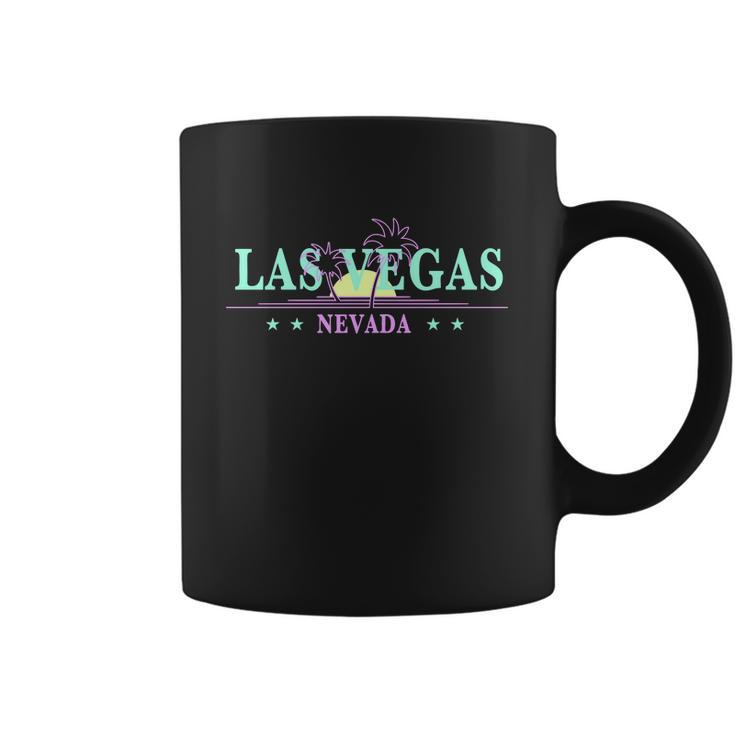 Las Vegas Retro Sunset Palm Trees Coffee Mug